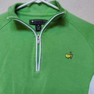 Magnolia Lane Collection Women's Lime Green Quarter-Zip Pullover